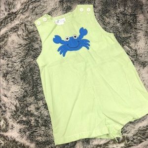 lime green and blue crab Jon Jon